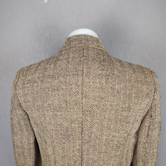 Lauren Ralph Lauren Herringbone Linen-Silk Blazer Size 4 - Picture 11 of 16